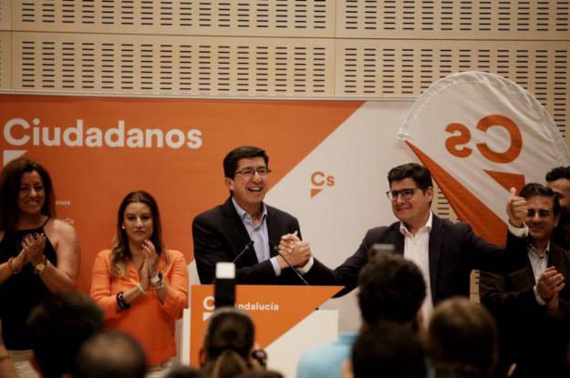 Juan Marín: “Cs se ha consolidado en Andalucía como tercera fuerza triplicando su número de concejales”